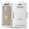 DKNY DKHCP15SPQDSLE iPhone 15 6.1"       beżowy/beige Quilted Stack Logo na NearMe.pl
