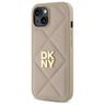 DKNY DKHCP15SPQDSLE iPhone 15 6.1"       beżowy/beige Quilted Stack Logo na NearMe.pl