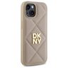 DKNY DKHCP15SPQDSLE iPhone 15 6.1"       beżowy/beige Quilted Stack Logo na NearMe.pl
