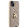 DKNY DKHCP15MPQDSLE iPhone 15 Plus 6.7"  beżowy/beige Quilted Stack Logo na NearMe.pl