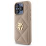 DKNY DKHCP15LPQDSLE iPhone 15 Pro 6.1"   beżowy/beige Quilted Stack Logo na NearMe.pl
