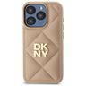 DKNY DKHCP15LPQDSLE iPhone 15 Pro 6.1"   beżowy/beige Quilted Stack Logo na NearMe.pl