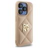 DKNY DKHCP15LPQDSLE iPhone 15 Pro 6.1"   beżowy/beige Quilted Stack Logo na NearMe.pl