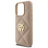 DKNY DKHCP15LPQDSLE iPhone 15 Pro 6.1"   beżowy/beige Quilted Stack Logo na NearMe.pl