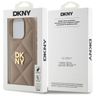DKNY DKHCP15LPQDSLE iPhone 15 Pro 6.1"   beżowy/beige Quilted Stack Logo na NearMe.pl