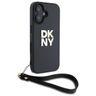 DKNY DKHCP16SPBSWSK iPhone 16 6.1"       czarny/black hardcase Wrist Strap Stock Logo na NearMe.pl