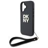 DKNY DKHCP16SPBSWSK iPhone 16 6.1"       czarny/black hardcase Wrist Strap Stock Logo na NearMe.pl