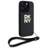 DKNY DKHCP16LPBSWSK iPhone 16 Pro 6.3"   czarny/black hardcase Wrist Strap Stock Logo na NearMe.pl
