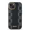 DKNY DKHMP14SPCPVSLK iPhone 14 / 15 / 136.1" czarny/black hardcase Leather Checkered Mono Pattern MagSafe na NearMe.pl