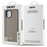 DKNY DKHMP15SPGHLME iPhone 15 6.1"       beżowy/beige hardcase Grained Metal Logo MagSafe na NearMe.pl