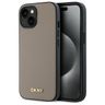 DKNY DKHMP15SPGHLME iPhone 15 6.1"       beżowy/beige hardcase Grained Metal Logo MagSafe na NearMe.pl