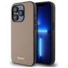 DKNY DKHMP15XPGHLME iPhone 15 Pro Max 6.7" beżowy/beige hardcase Grained Metal Logo MagSafe na NearMe.pl