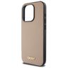 DKNY DKHMP15XPGHLME iPhone 15 Pro Max 6.7" beżowy/beige hardcase Grained Metal Logo MagSafe na NearMe.pl