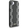 Etui DKNY Leather Checkered Mono Pattern MagSafe do iPhone 16e / 17e czarny na NearMe.pl