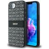 Etui DKNY Repeat Texture Pattern with    Tonal Stripe do iPhone 16e / 17e czarny na NearMe.pl