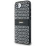 Etui DKNY Repeat Texture Pattern with    Tonal Stripe do iPhone 16e / 17e czarny na NearMe.pl