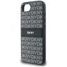 Etui DKNY Repeat Texture Pattern with    Tonal Stripe do iPhone 16e / 17e czarny na NearMe.pl