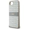 Etui DKNY Repeat Texture Pattern with    Tonal Stripe do iPhone 16e / 17e beżowy na NearMe.pl