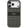 Etui DKNY Repeat Texture Pattern with Tonal Stripe do iPhone 17 Pro Max czarny na NearMe.pl