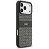 Etui DKNY Repeat Texture Pattern with Tonal Stripe do iPhone 17 Pro Max czarny na NearMe.pl