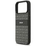 Etui DKNY Repeat Texture Pattern with Tonal Stripe do iPhone 17 Pro Max czarny na NearMe.pl