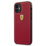 Ferrari FESPEHCP12SRE iPhone12 mini  5,4" czerwony/red hardcase On Track Perforated na NearMe.pl