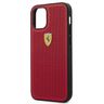 Ferrari FESPEHCP12SRE iPhone12 mini  5,4" czerwony/red hardcase On Track Perforated na NearMe.pl
