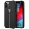Ferrari FEOMSHCP12LBK iPhone 12 Pro Max czarny/black hardcase Off Track Leather Nylon Stripe na NearMe.pl