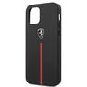 Ferrari FEOMSHCP12LBK iPhone 12 Pro Max czarny/black hardcase Off Track Leather Nylon Stripe na NearMe.pl