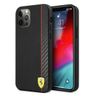 Ferrari FESAXHCP12LBK iPhone 12 Pro Max 6,7" czarny/black hardcase On Track Carbon Stripe na NearMe.pl