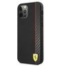 Ferrari FESAXHCP12LBK iPhone 12 Pro Max 6,7" czarny/black hardcase On Track Carbon Stripe na NearMe.pl