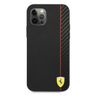 Ferrari FESAXHCP12LBK iPhone 12 Pro Max 6,7" czarny/black hardcase On Track Carbon Stripe na NearMe.pl
