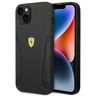Ferrari FEHCP14MRBUK iPhone 14 Plus / 15 Plus 6.7" czarny/black hardcase Leather Stamp Sides na NearMe.pl
