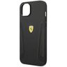 Ferrari FEHCP14MRBUK iPhone 14 Plus / 15 Plus 6.7" czarny/black hardcase Leather Stamp Sides na NearMe.pl