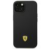 Ferrari FEHCP14SSIBBK iPhone 14 / 15 / 13 6.1" czarny/black hardcase Silicone Metal Logo na NearMe.pl