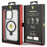 Ferrari FEHMP15LUSCAH iPhone 15 Pro 6.1" transparent hardcase Ring Stand 2023 Collection MagSafe na NearMe.pl