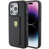 Ferrari FEHCP15LGSPSIK iPhone 15 Pro 6.1" czarny/black hardcase Grip Stand Metal Logo na NearMe.pl