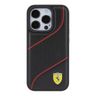 Ferrari FEHCP15LPWAK iPhone 15 Pro 6.1" czarny/black hardcase Perforated Waves Metal Logo na NearMe.pl