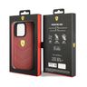Ferrari FEHCP15LRDUR iPhone 15 Pro 6.1" czerwony/red hardcase Leather Stitched Lines na NearMe.pl