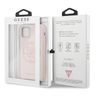 Guess GUHCN61LS4GLP iPhone 11 6,1 / Xrlight pink/jasnoróżowy hard case Silicone 4G Tone On Tone na NearMe.pl