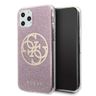 Guess GUHCN65PCUGLPI iPhone 11 Pro Max różowy/pink hard case 4G Circle Glitter na NearMe.pl