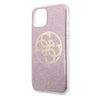 Guess GUHCN65PCUGLPI iPhone 11 Pro Max różowy/pink hard case 4G Circle Glitter na NearMe.pl