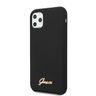Guess GUHCN65LSLMGBK iPhone 11 Pro Maxblack/czarny hard case Silicone Vintage Gold Logo na NearMe.pl