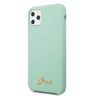 Guess GUHCN58LSLMGG iPhone 11 Pro zielony/green hard case Silicone Vintage Gold Logo na NearMe.pl