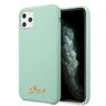 Guess GUHCN65LSLMGG iPhone 11 Pro Max zielony/green hard case Silicone Vintage Gold Logo na NearMe.pl