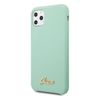 Guess GUHCN65LSLMGG iPhone 11 Pro Max zielony/green hard case Silicone Vintage Gold Logo na NearMe.pl