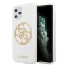 Guess GUHCN65TPUWHGLG iPhone 11 ProMax biały/white hard case Glitter 4G Circle Logo na NearMe.pl