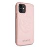 Guess GUHCN61RSSASRG iPhone 11 6,1" / Xrróżowo-złoty/rose gold hard case Saffiano 4G Circle Logo na NearMe.pl