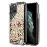 Guess GUHCN58GLHREGO iPhone 11 Progold/złoty hard case Liquid Glitter Hearts na NearMe.pl