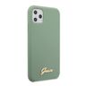 Guess GUHCN58LSLMGKA iPhone 11 Pro khaki hard case Silicone Vintage Gold Logo na NearMe.pl